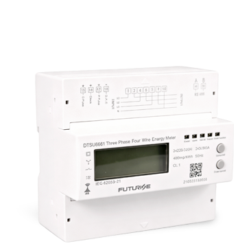 Compteur triphasé DIN-rail 7p 