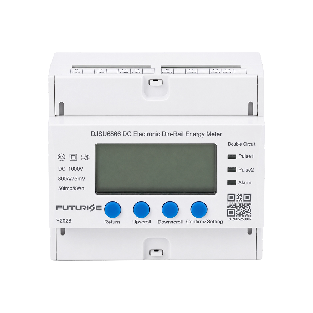 FUTURISE QZM11 Compteur d'énergie électronique monophasé monté sur rail DIN DC 