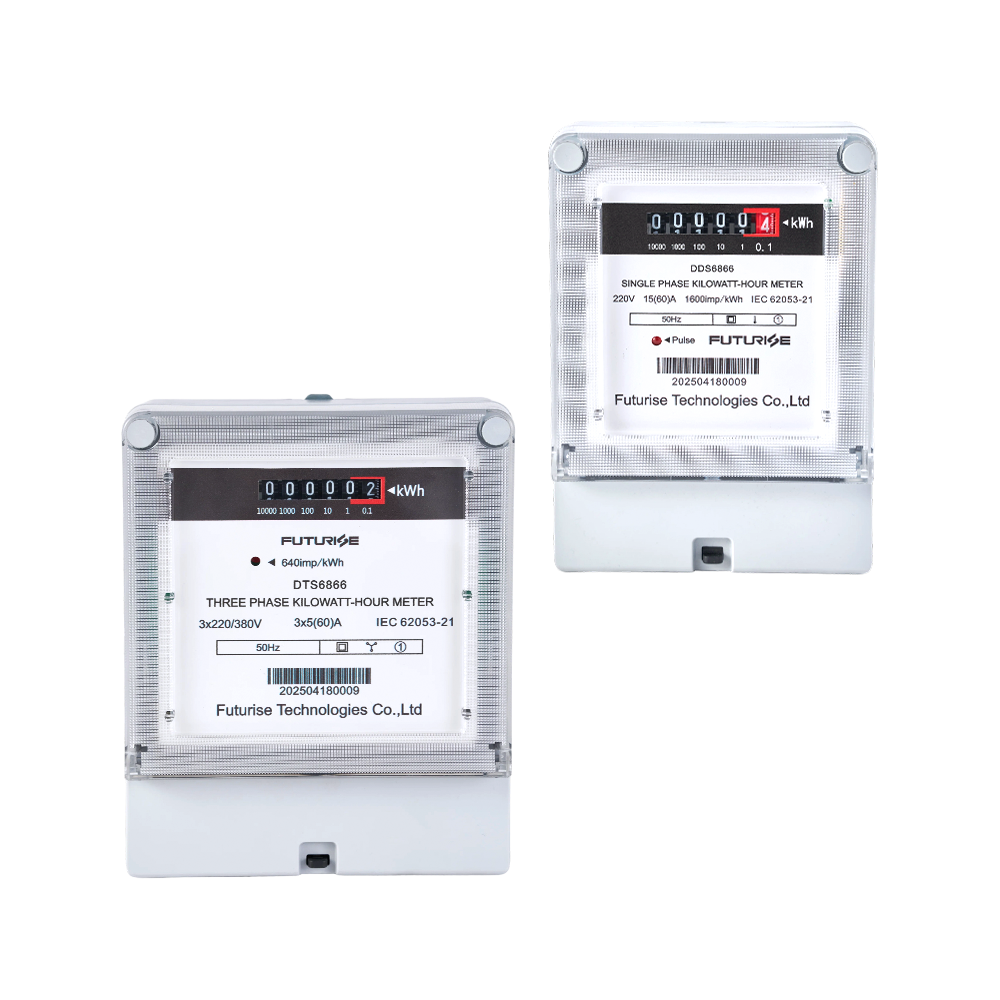 FUTURISE QBM31  Compteur de kilowattheure monophasé/triphasé avec affichage mécanique