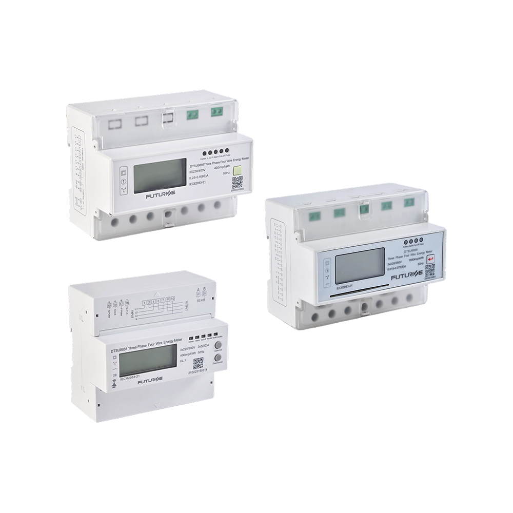 FUTURISE QDM31-3 Compteur d’énergie triphasé 7 pôles de rail DIN  pour la surveillance énergétique industrielle