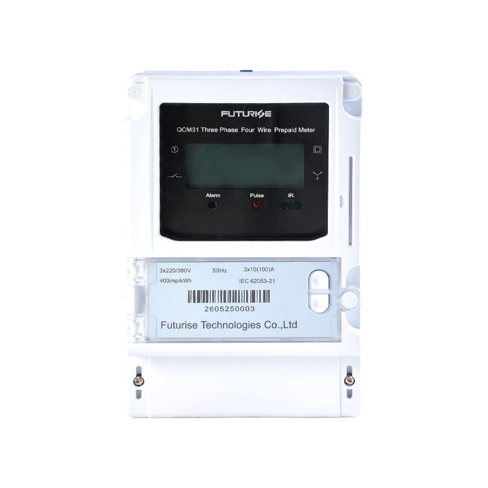 FUTURISE QCM31 Compteur d'énergie prépayé à carte IC triphasé  pour usines et bâtiments commerciaux
