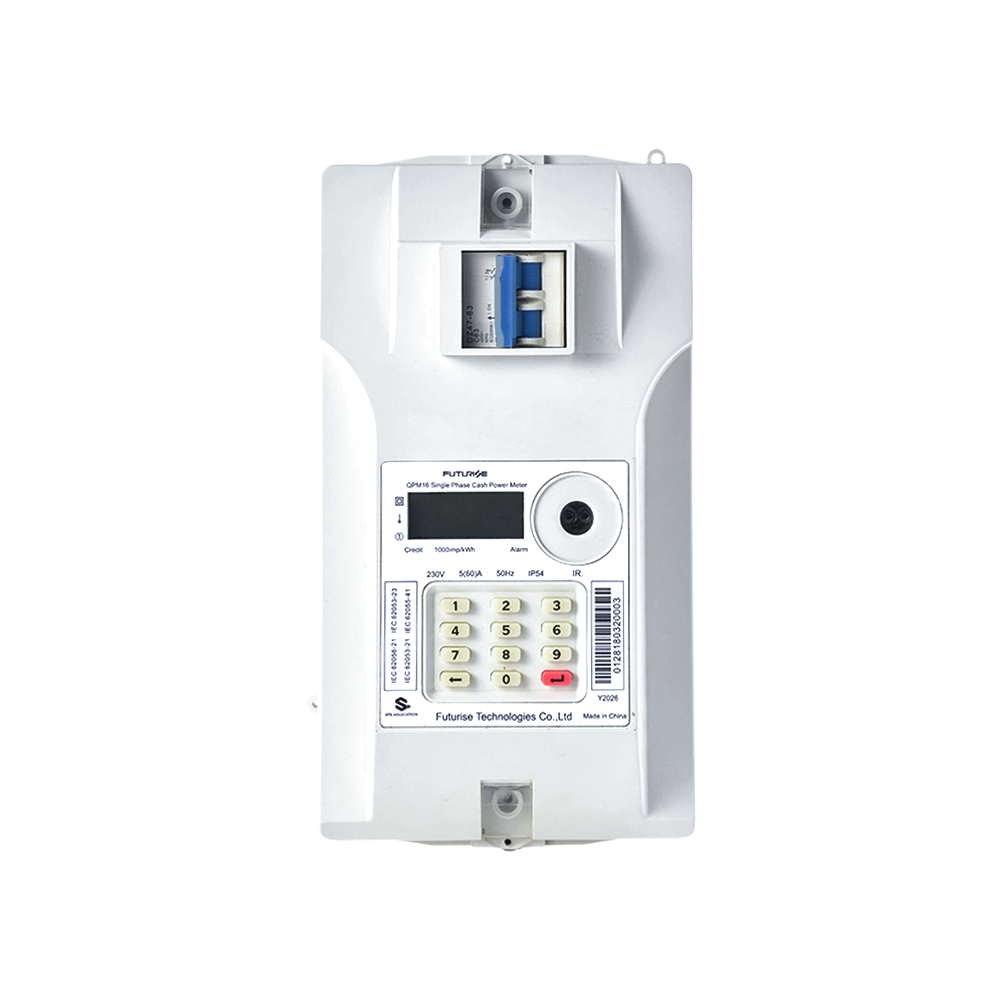 FUTURISE QBM16-1 STS Compteur d'électricité prépayé monophasé certifié 