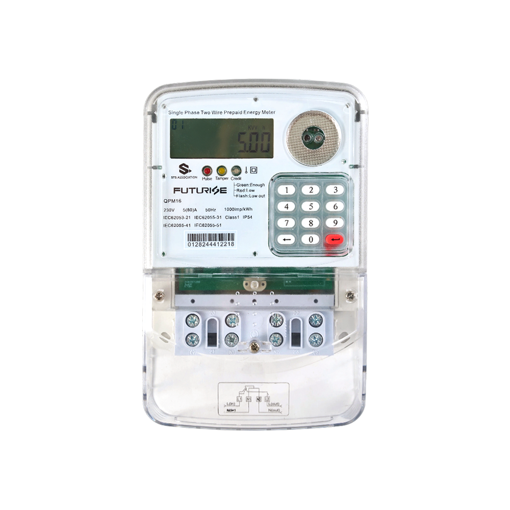 FUTURISE QBM16 STS Compteur d'énergie prépayé monophasé conforme à la norme 