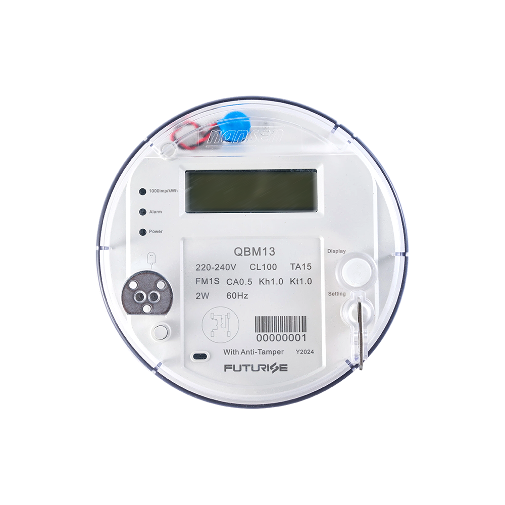 FUTURISE QBM13 Compteur d'énergie monophasé ANSI à affichage numérique à prise  certifié CE