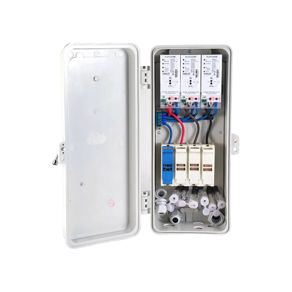 FUTURISE SMC coffret de compteur électrique monophasée  de rail DIN Boîtier de compteur anti-UV isolé (sans fenêtre)
