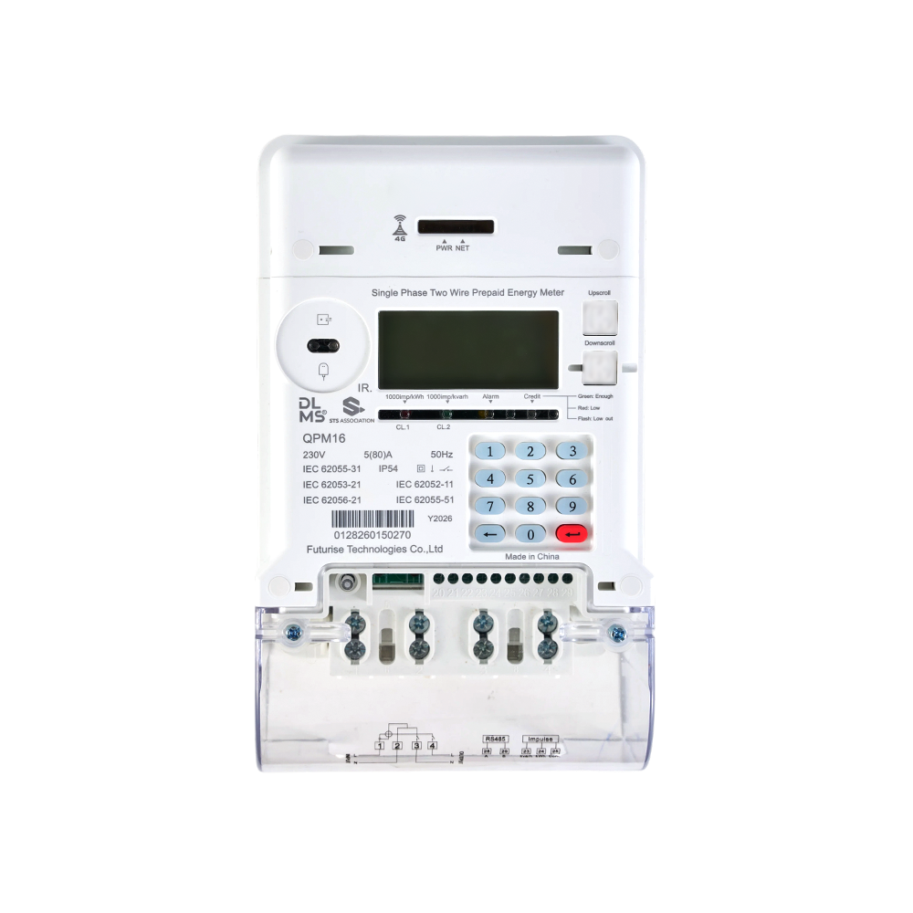 FUTURISE QSM11-2 Compteur d'énergie intelligent multifonction monophasé  avec clavier