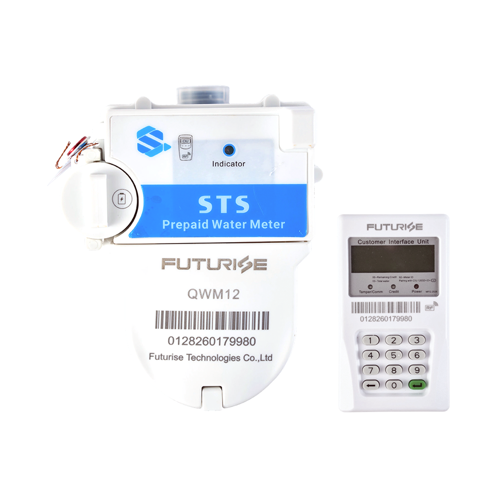 FUTURISE QWM12 Compteur d'eau prépayé à type divisé  STS avec CIU de type RF