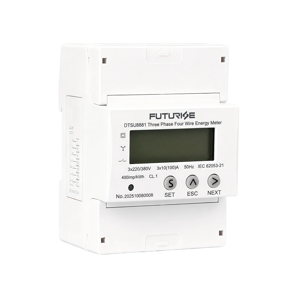 FUTURISE QDM31-1 Compteur d'énergie triphasé 4 pôles de rail DIN 