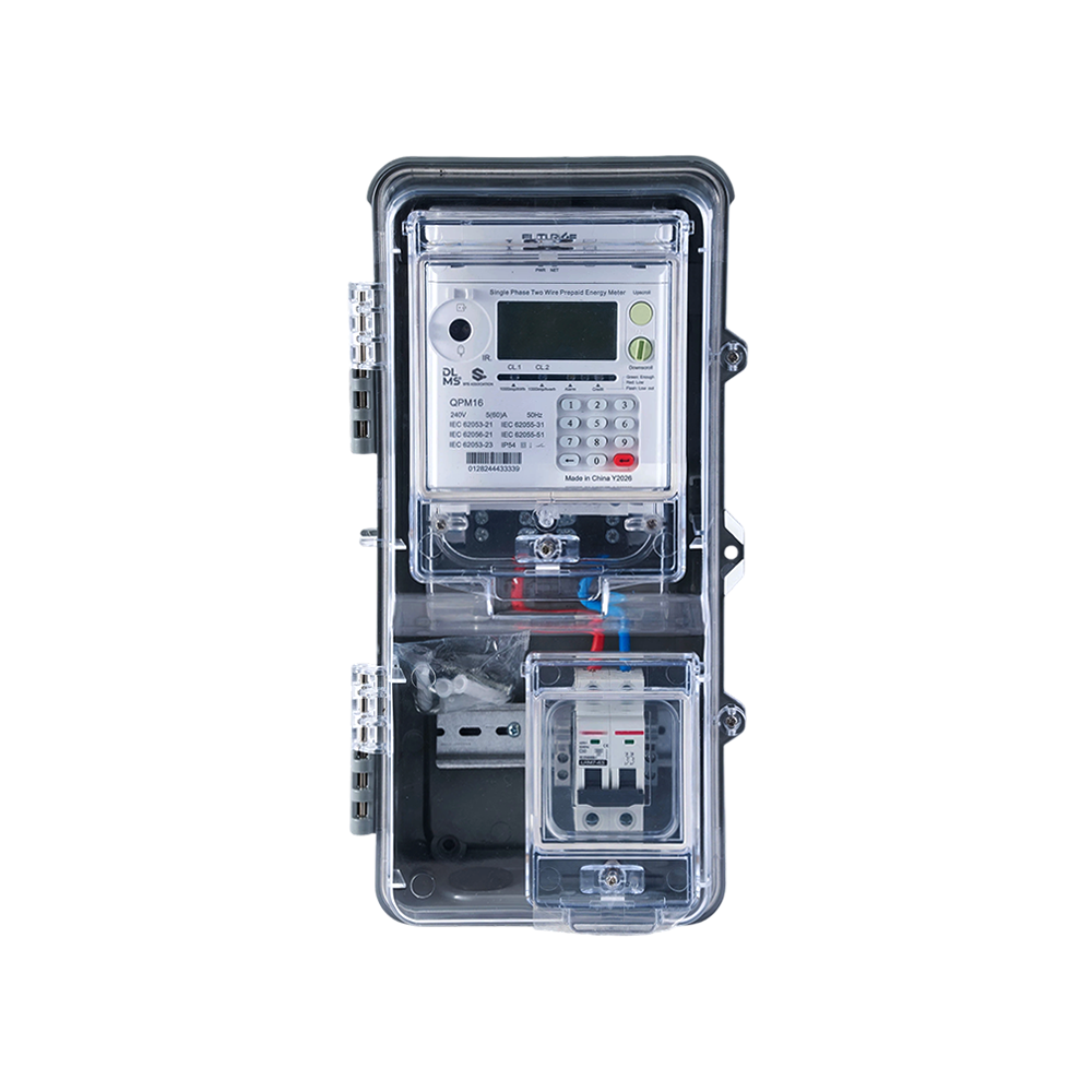 FUTURISE PC coffret de compteur électrique monophasée  avec armoire de compteur extérieure isolée à double fenêtre d'observation